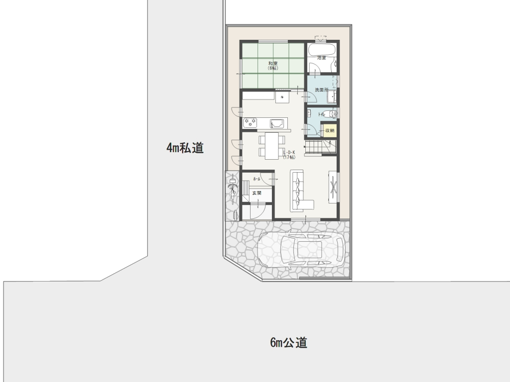 【参考プラン】外構図