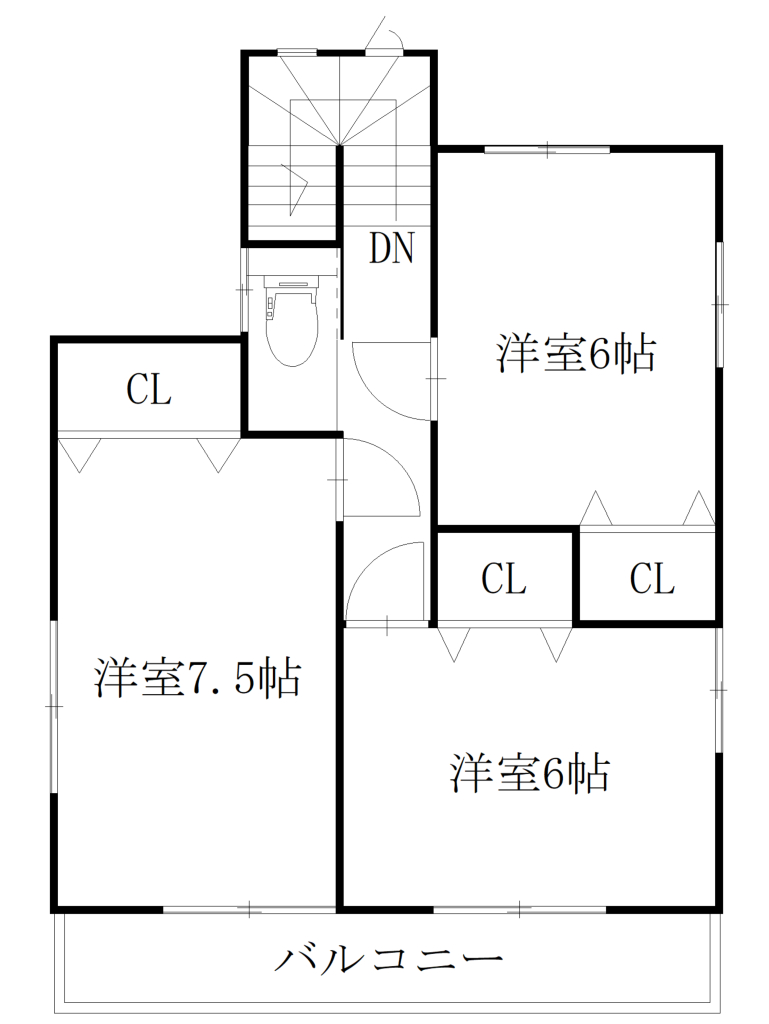 ２階間取り