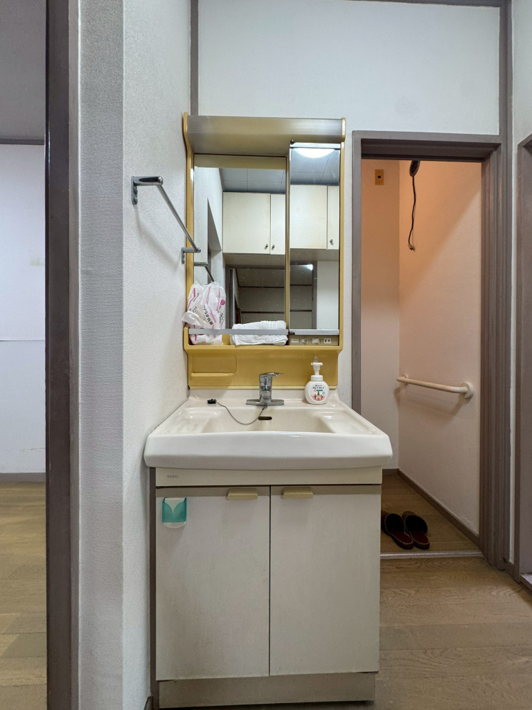 嬉しい設備の独立洗面台