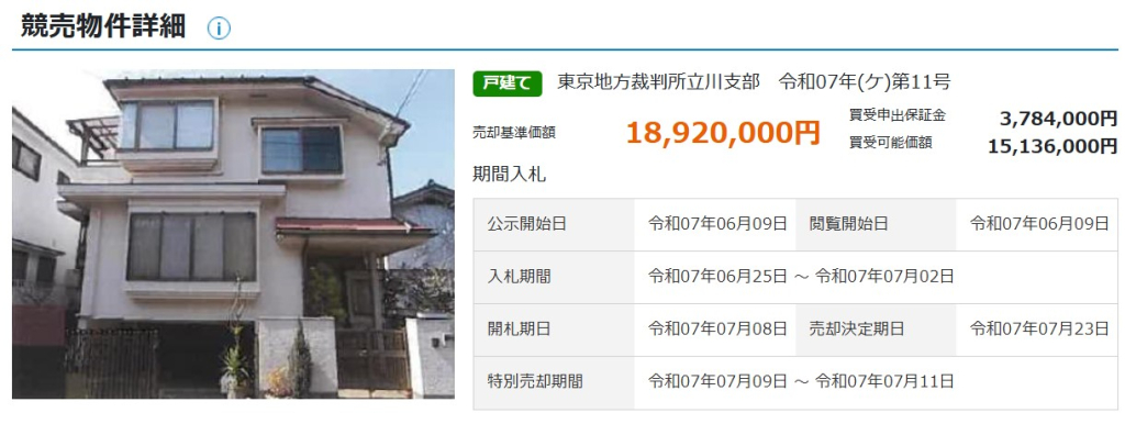 西武線小平駅徒歩圏小平市仲町一戸建物件不動産任意売却競売物件入札サポートリビングホーム
