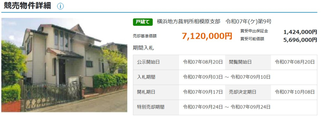 上溝駅相模原市中央区水郷田名三丁目土地一戸建物件不動産任意売却競売物件入札サポートリビングホーム