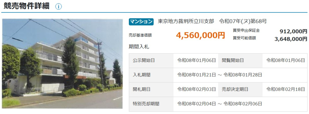 福生駅東福生駅徒歩ハイネス第二福生３ＤＫ物件不動産任意売却競売物件入札サポートリビングホーム