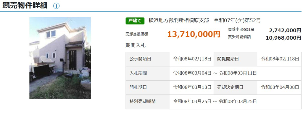 小田急線相武台前駅徒歩南区新磯野一丁目 戸建て物件不動産任意売却競売物件入札サポートリビングホーム