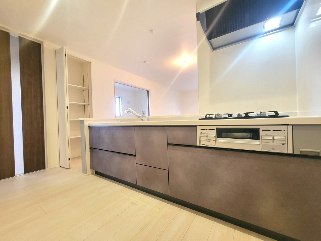 　☆カウンターキッチン　☆☆ 朝はご主人様と談笑する。カウンターキッチンだからこそ可能