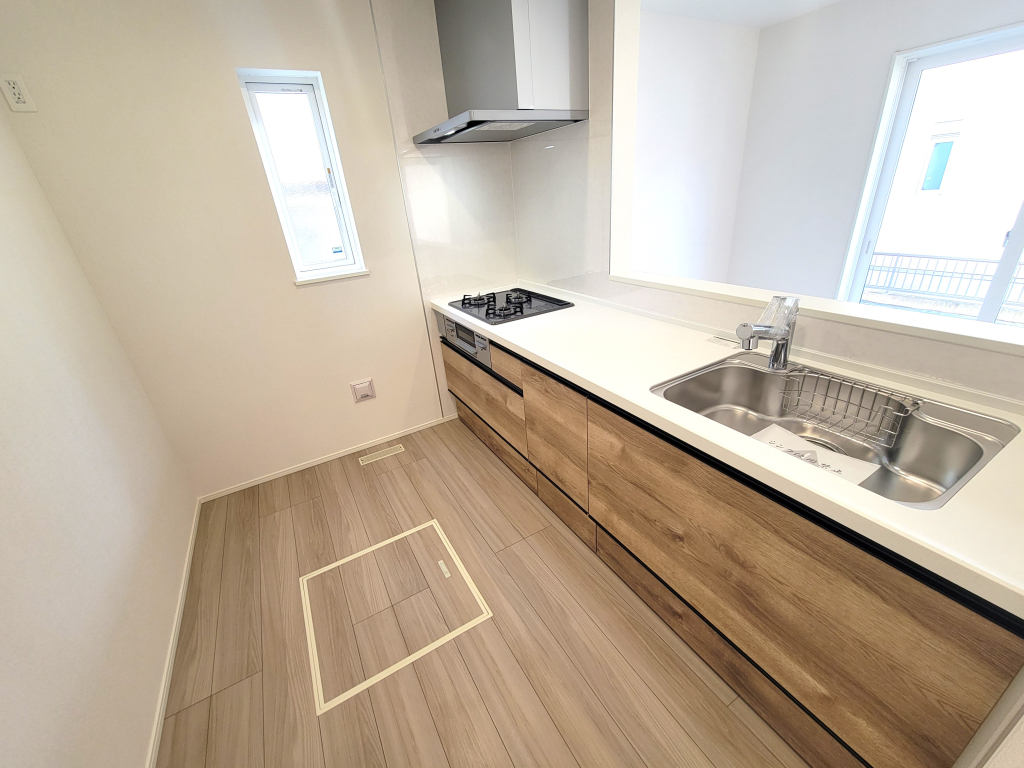 ☆カウンターキッチン ☆☆ 奥様目線のお料理空間。家事をしながらもお子様から目を離さない。