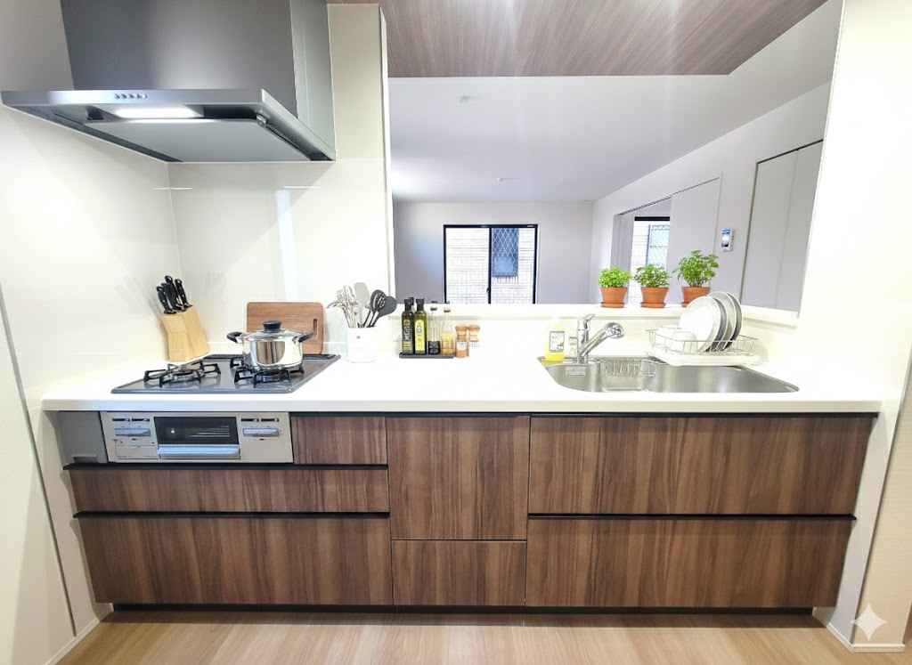 　☆カウンターキッチン　☆☆ 朝はご主人様と談笑する。カウンターキッチンだからこそ可能