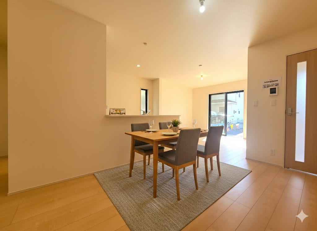 1号棟☆開放感溢れる住まい☆ 陽の恵みが感じられる、日当たりや通風がとても良い住まい。