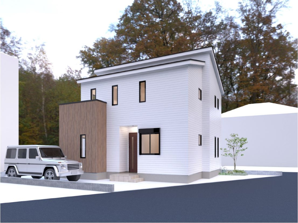 A区画、参考間取りパース