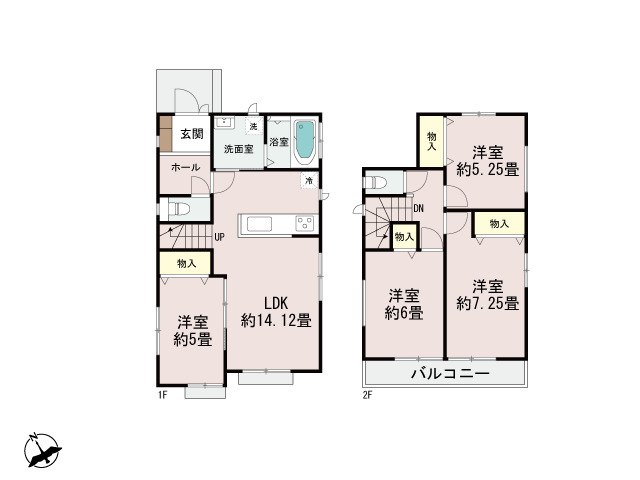 １号棟間取り