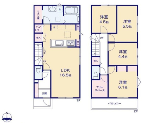 １号棟　３，４００万円