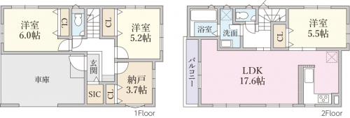 ２号棟間取り