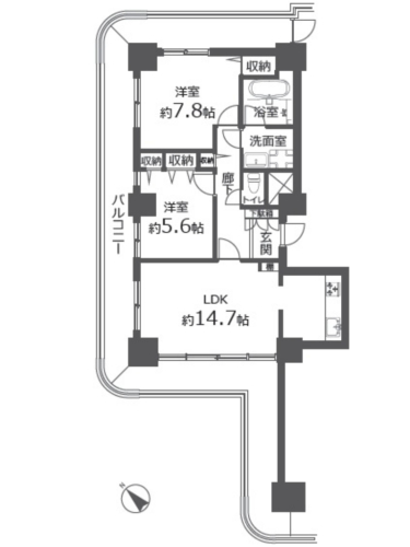 【間取図】