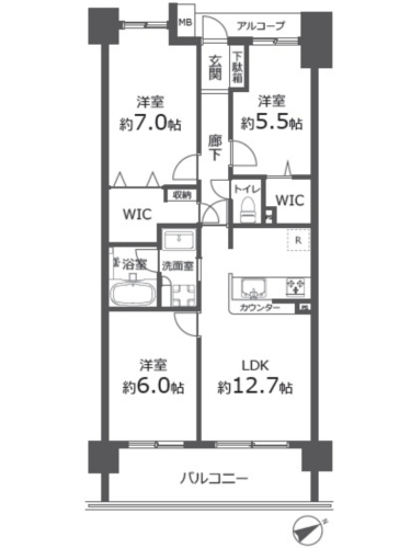 【間取図】