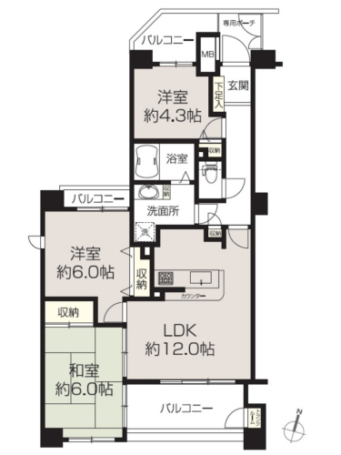 【間取図】