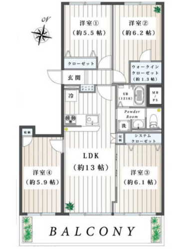【間取図】