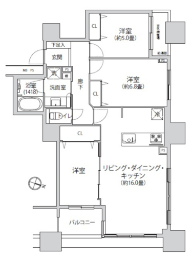 【間取図】