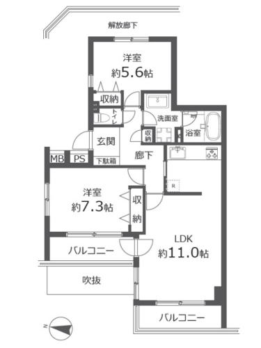 【間取図】